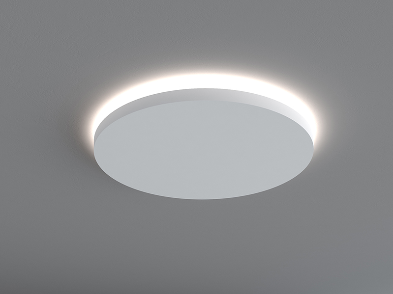 Rozeta decorativa pentru LED QR002, Dimensiuni: Diam. 51.5 cm (H: 5 cm), Mardom Decor (H: